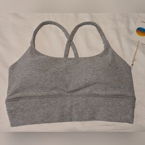 NWT Vuori Elevation long line sports bra M light heather grey